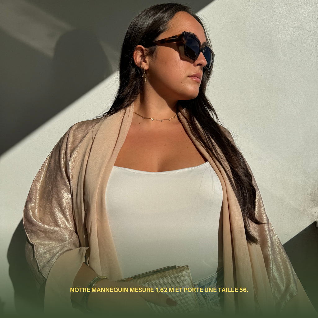 SAFA -Pureté, douceur et héritage (Abaya 3pièces)