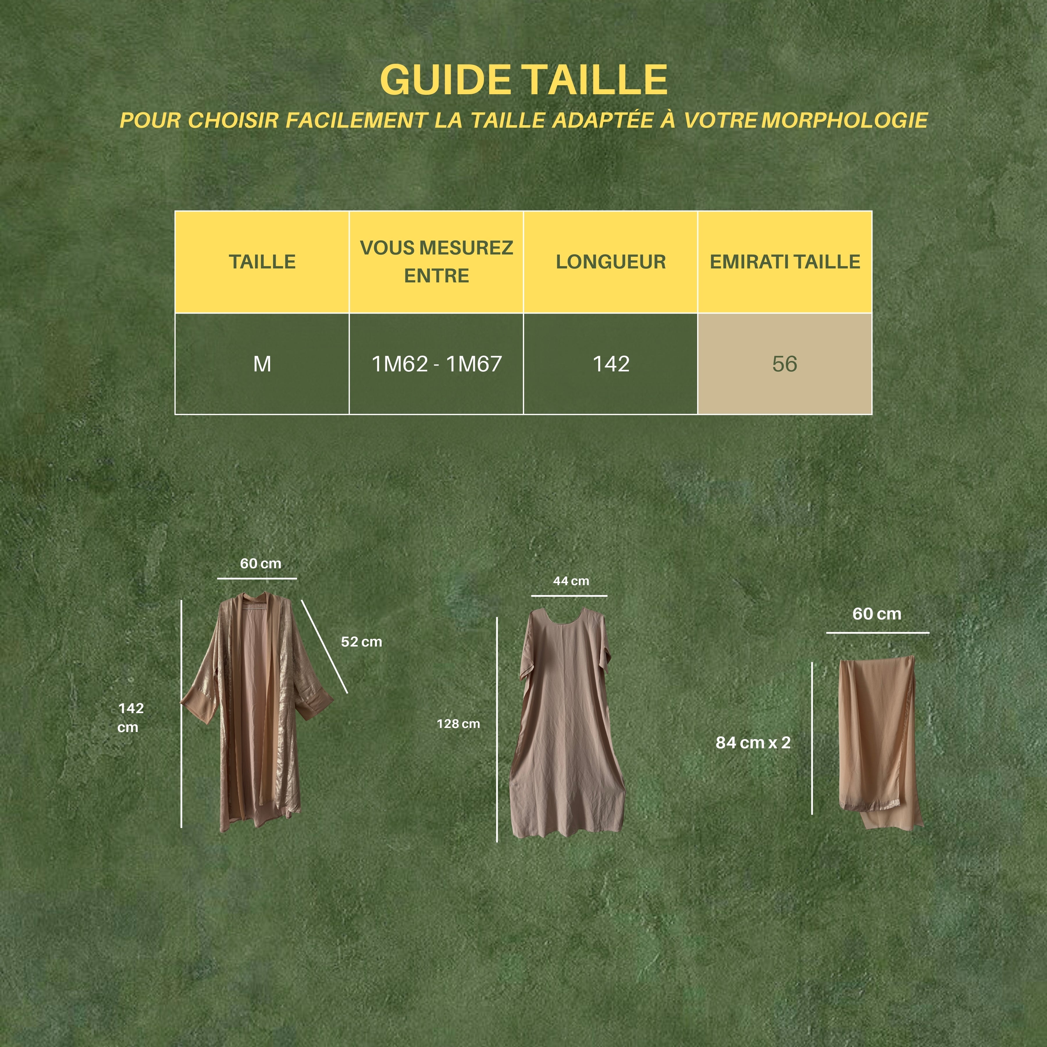 SAFA -Pureté, douceur et héritage (Abaya 3pièces)