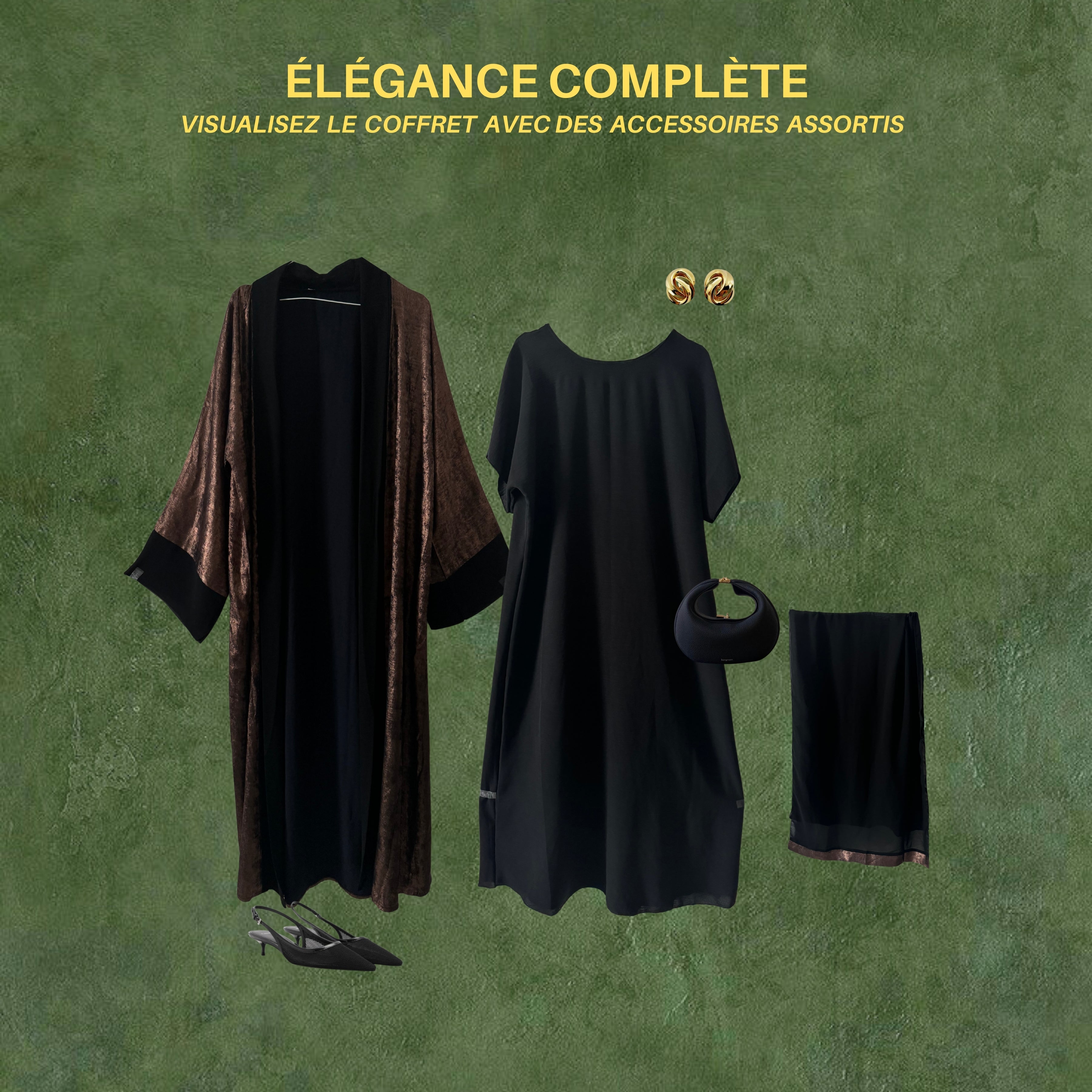 MYRIAM - Élégance et confiance (Abaya 3pièces)